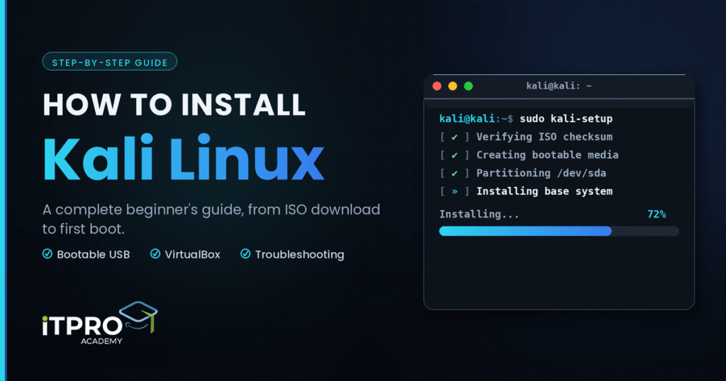 how to install kali linux
